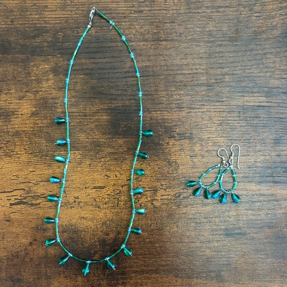 Elegant Teal Jewelry Set